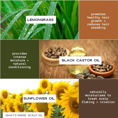 YOUNG KING HAIR CARE Growth Scalp Oil For All Hair Types Lemongrass and Black Castor Oil Soothes and Conditions for Dreads, Braids, Twists Natural Loc Care and Maintenance (4oz)