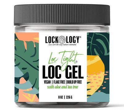 Lockology Gel for Loc Retwist, Organic Aloe Tea Tree, No Build Up or Residue, All Natural Made In The USA, Best for Dreadlocks Hair Care, Hair Styling Gel, Afro-Textured Hair, Gel, 16 oz