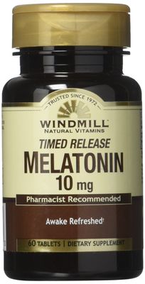 Windmill Melatonin Tabs, 10 mg, TR Wmill 60