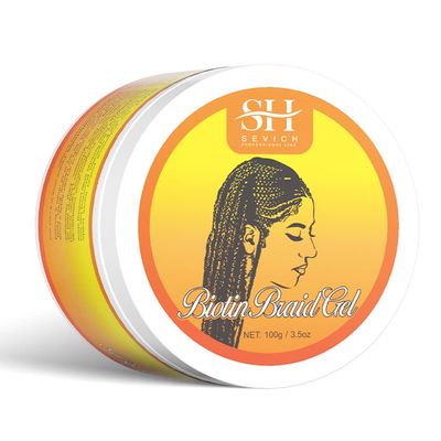 SEVICH Biotin Care Braid Gel - Extreme Hold Braid Wax, Shining Curly Hair Gel, Hair Damage Repair Formula High Shine Braiding Gel Edge Control 3.5Oz100g