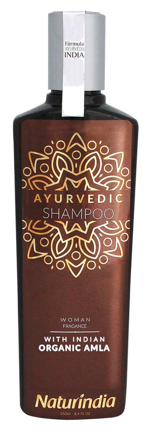 Ayurvedic Shampoo NATURINDIA for Hair Growth Organic Amla Indian Hydration for Shiny and Strong Hair with Vitamin C and B-Complex natural herbs from India For Women