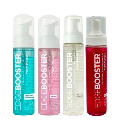 Style Factor Edge Booster Extra Shine Foam Wrap Moisture Rich Foam Mousse 2.5 Oz TRAVEL SIZE (Biotin)