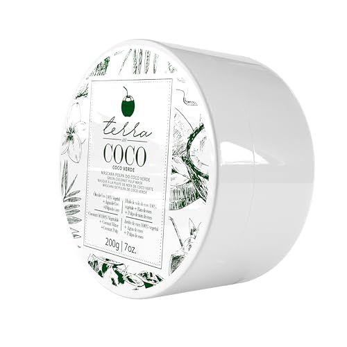 YBERA PARIS Terra Coco Verde Mask Vegan Moisturizes and Nourishes Ideal for Extremely Dry and Worn Hair Damaged by Sun or Chemicals Removes Dead Cells Acts as a Sunscreen 7.0 oz