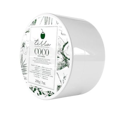 YBERA PARIS Terra Coco Verde Mask Vegan Moisturizes and Nourishes Ideal for Extremely Dry and Worn Hair Damaged by Sun or Chemicals Removes Dead Cells Acts as a Sunscreen 7.0 oz