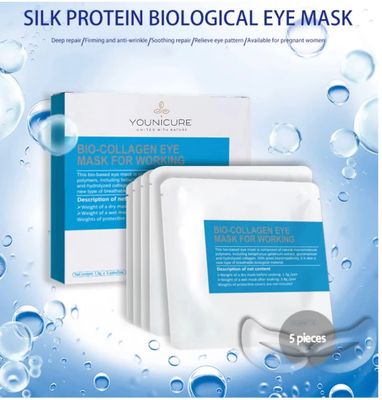 YOUNICURE UNITED WITH NATURE BIO-COLLAGEN EYE MASK, Anti Aging Eye Mask, Targets Wrinkles, Dark Circles, Eye Fatique, 5 Pairs