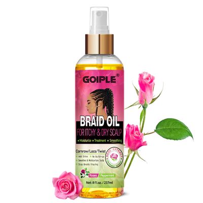 Braid Oil for Soothes Moisturizes Dry Itchy Scalp- Braid Care for Dandruff and Thinning Edges- Braiding Scalp Oil for Locs Twists Enhances Shine and Reduces Frizz Refreshes Dry Hair 8 fl oz