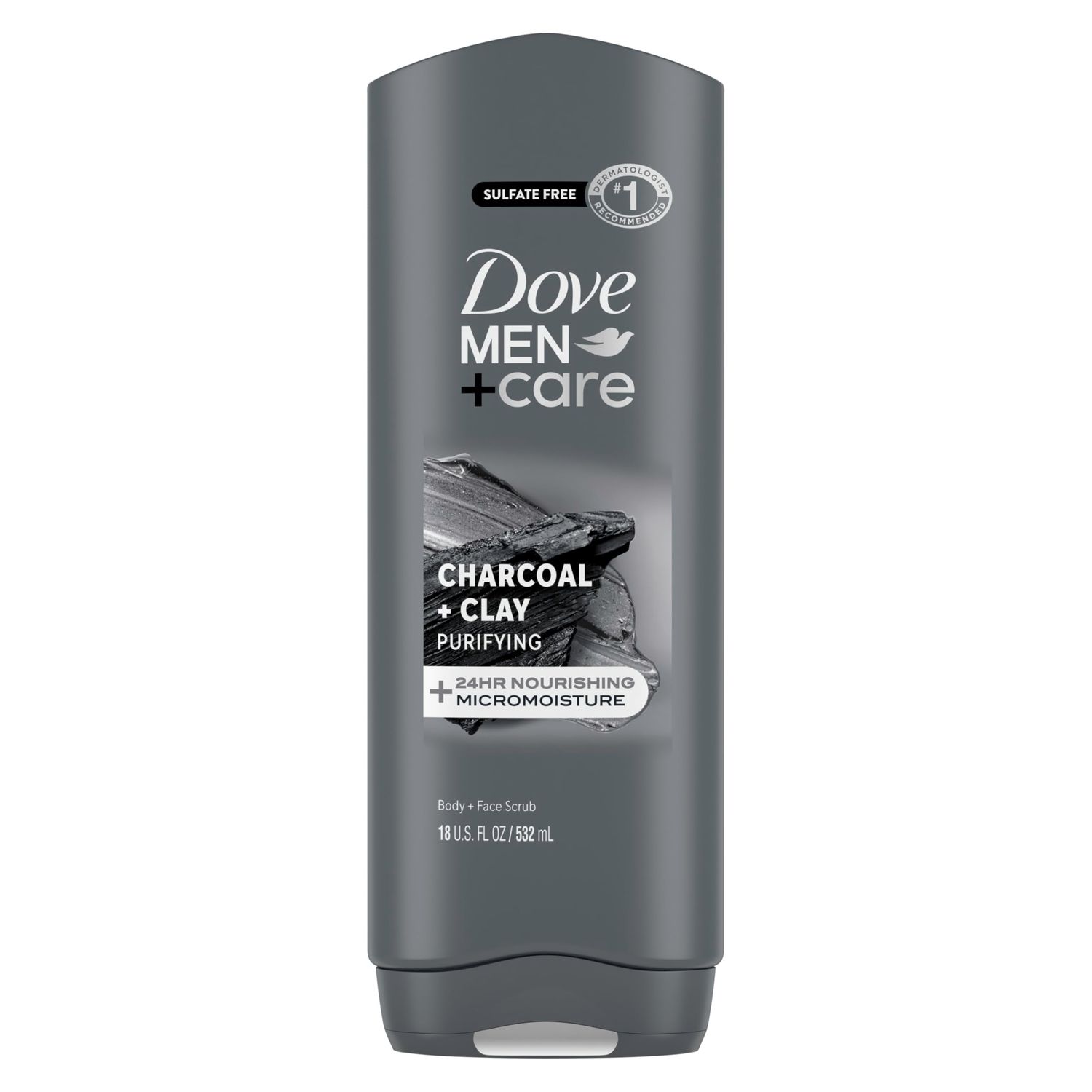 Dove MenCare Body Wash Skin Defense 4 Count For Smooth and Hydrated Skin Care Effectively Washes Away Bacteria While Nourishing Your Skin, 18 oz