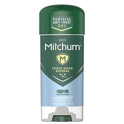Mitchum Advanced Control Unscented Gel, Anti-Perspirant Deodarant 3.4 oz (Pack of 2)