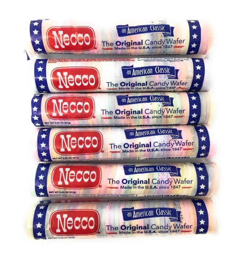 Necco Wafers Original Assorted Candy Rolls (Set of 6)