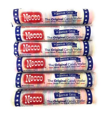 Necco Wafers Original Assorted Candy Rolls (Set of 6)