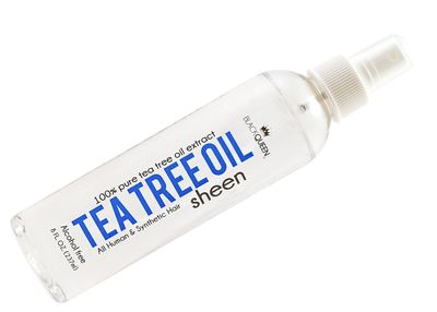 Black Queen Tea Tree Oil Sheen Spray for Locs, Dreadlocks, Twists, Braids, Cornrows, 4C Hair - Moisturizing, Refreshing - Made in the USA - 8 oz