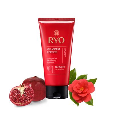 RYO Damage Care Nourishing Treatment with Korean Ginseng Caffeine - Deep Conditioning Mask for Repair and Moisturizing, Anti Loss Care, Strengthening hair roots, 10 Fl Oz.