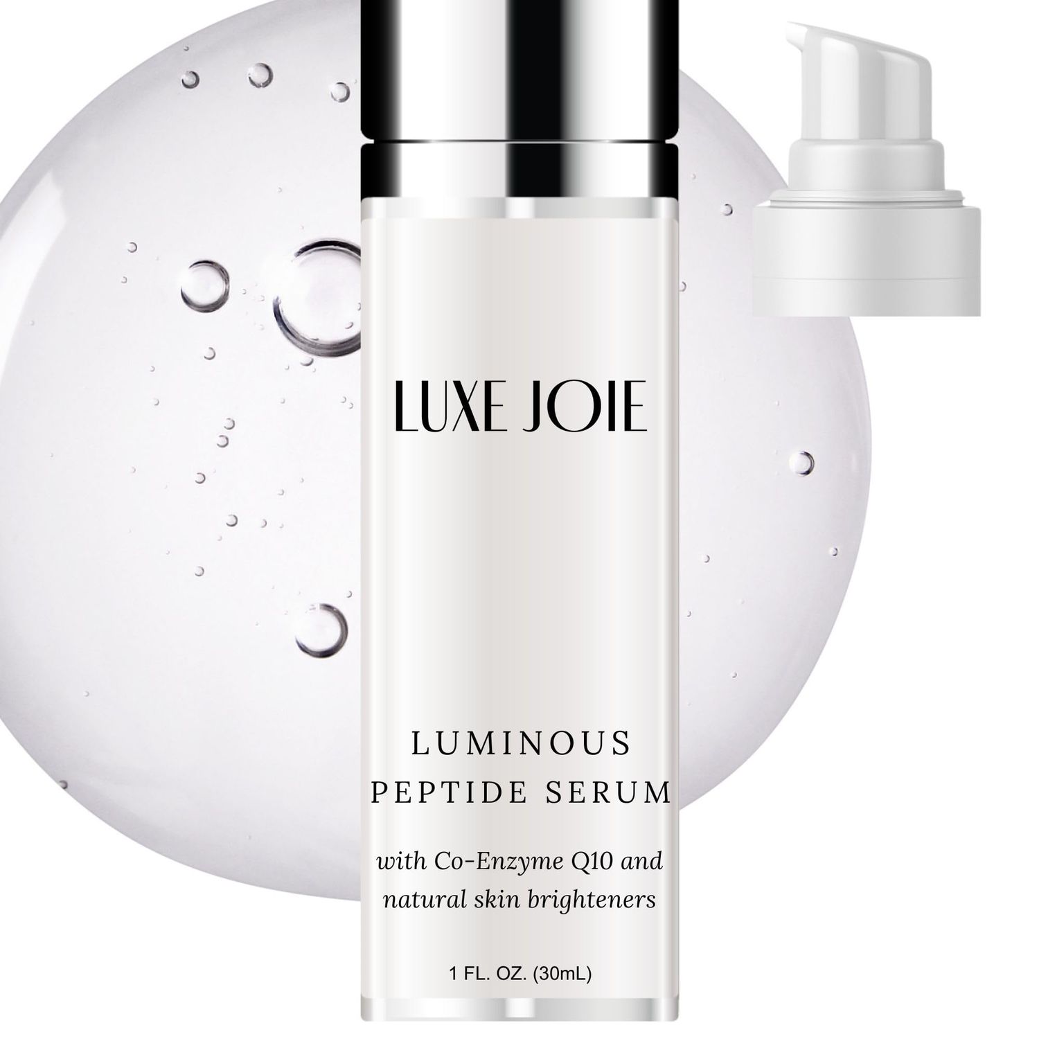 Luminous Peptide Serum Best Anti Aging Facial Treatment Skin Care Improve Fine Lines, Hydrate, Lifts Plumps Firms Reduce Deep Wrinkles Improve Skin Tone for Men and Women