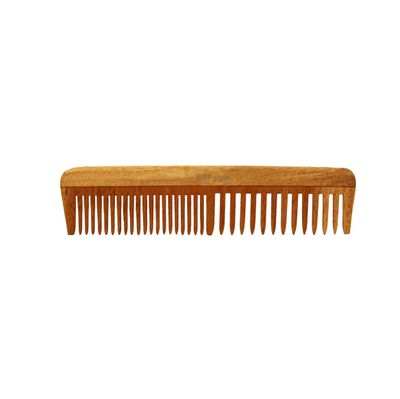 ABPStyle, 7.5in Neem Wood Styling Comb. Anti-Static, Damage Free, Promotes Hair Growth, Environmentally Friendly