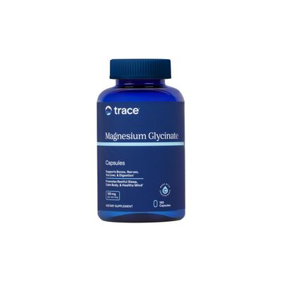 Trace Minerals Magnesium Glycinate 120mg - Bone Strength Muscle Support - Magnesium Supplement to Aid Healthy Sleep Patterns Relaxation - Support Nerve Function - 180 Capsules (180 Servings)
