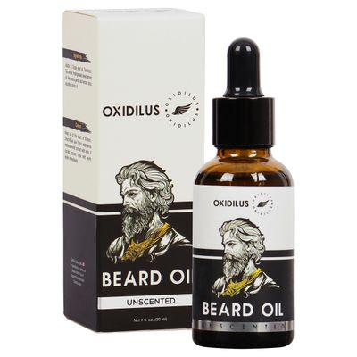 Oxidilus Premium Beard Oil: Trusted by Over 5 Million Men - Transform your Beard with Naturally Derived Ingredients for Growth, Shine Softness 100 Safe for Sensitive Skin - 1 fl. oz
