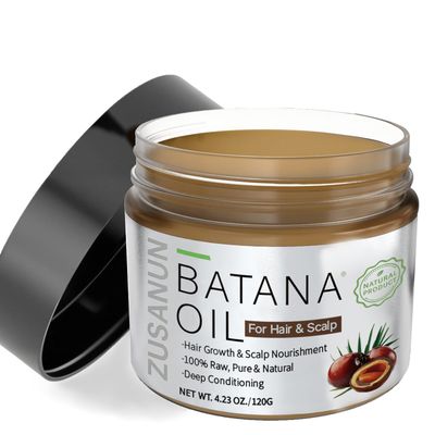 ZUSANUN Raw Batana Oil for Hair Growth - 100 Pure Organic Cold Pressed, Unrefined Honduran Hair Oil to Prevent Loss Boost Thickness for Men Women (4oz)