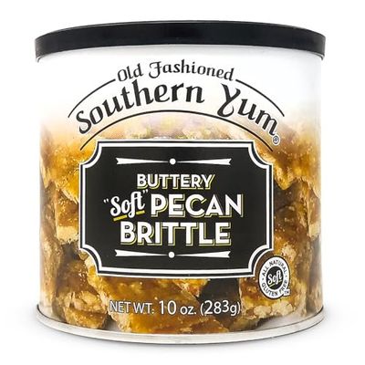 Southern Yum Pecan Brittle, Soft, Buttery Brittle, Gluten Free, Made in Small Batches