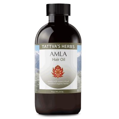 Tattva&#39;s Herbs Amla Oil, Amla Hair Oil for Hair Growth Scalp Treatment, Cold Pressed Unrefined, Indian Hair Oil, Alma Oil for Hair Growth, 8 oz Bottle, 25 Years Of Premium Service