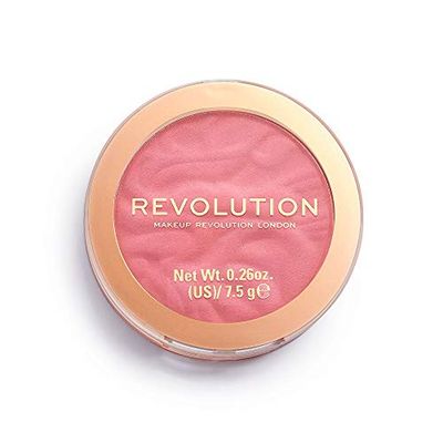 Revolution, Blusher Reloaded, Pressed Powder Face Blusher, Highly Pigmented Long Lasting Formula, Pink Lady, 0.26 oz