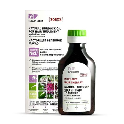 Natural Burdock Oil for Hair Treatment Against Hair Loss, 100 ml 3.38 fl.oz - With Growth Activator for Stronger, Thicker Hair