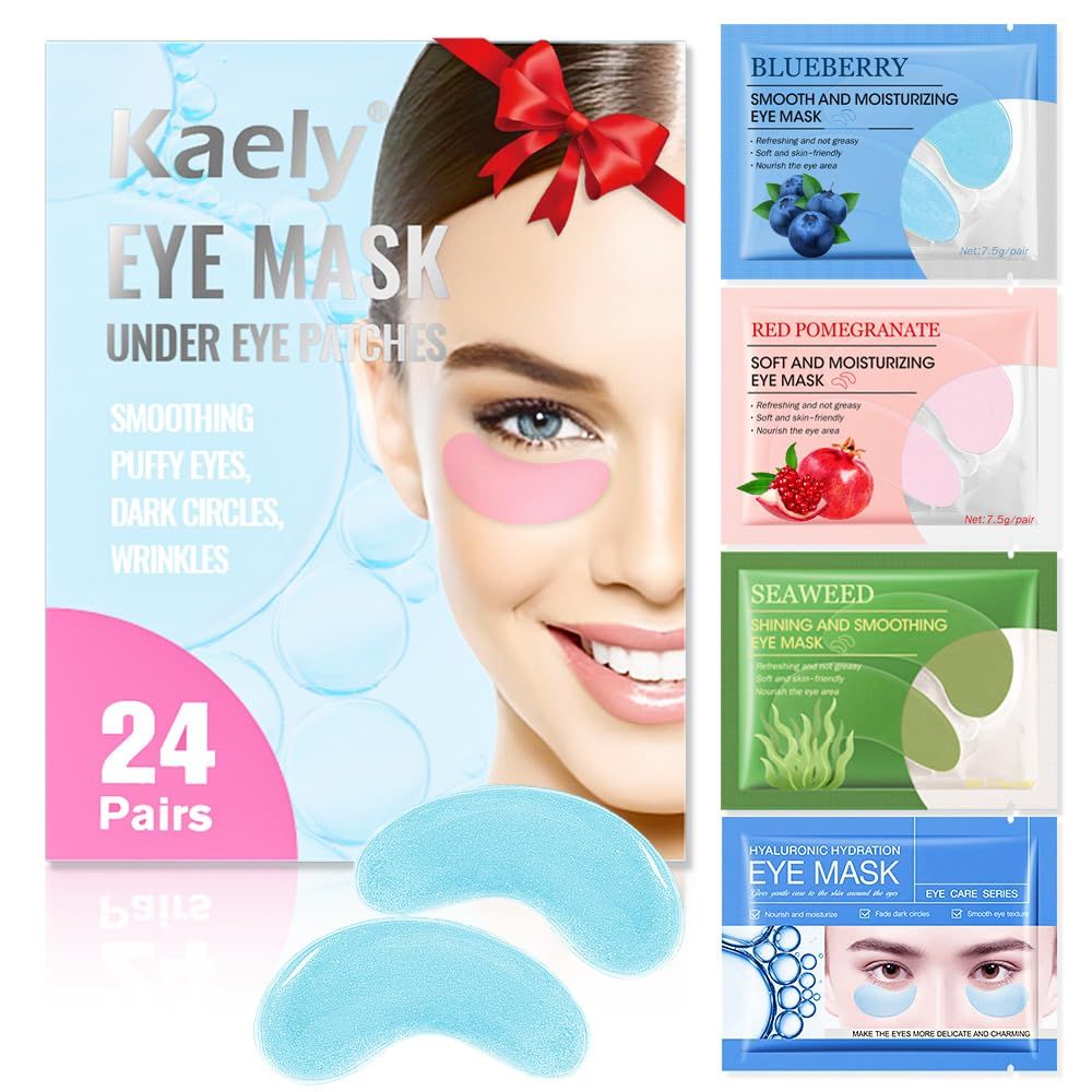 FeiCuiYun Under Eye Patches, 24 Pairs Eye Mask for Dark Circles, Puffy Eyes, Undereye Bags,Wrinkles,Eye Mask Patches, Eye Treatment Skin Care for Men Women Gift (02)