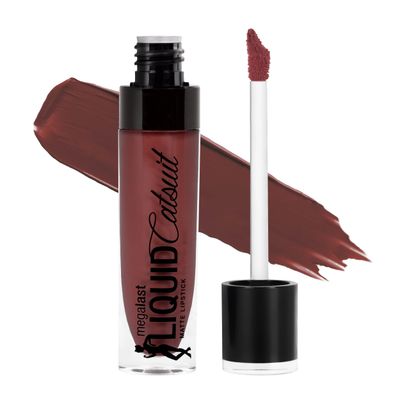wet n wild Megalast Catsuit Matte Liquid Lipstick, Red Give Me Mocha Lip Color Makeup Moisturizing Creamy Smudge Proof
