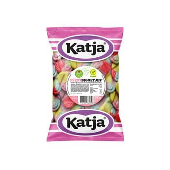 Katja Feest Biggetjes I Soft Sweet Fruit flavored Gummy Candy I 500g 17.6 ounce