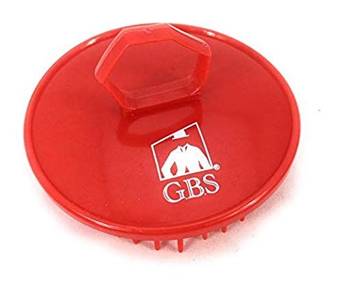 G.B.S Red Scalp Massager Shampoo Brush for Deep Cleaning Men&#39;s Hand Brush Plastic Growth Beard Brush Pet Grooming Round Palm Brush