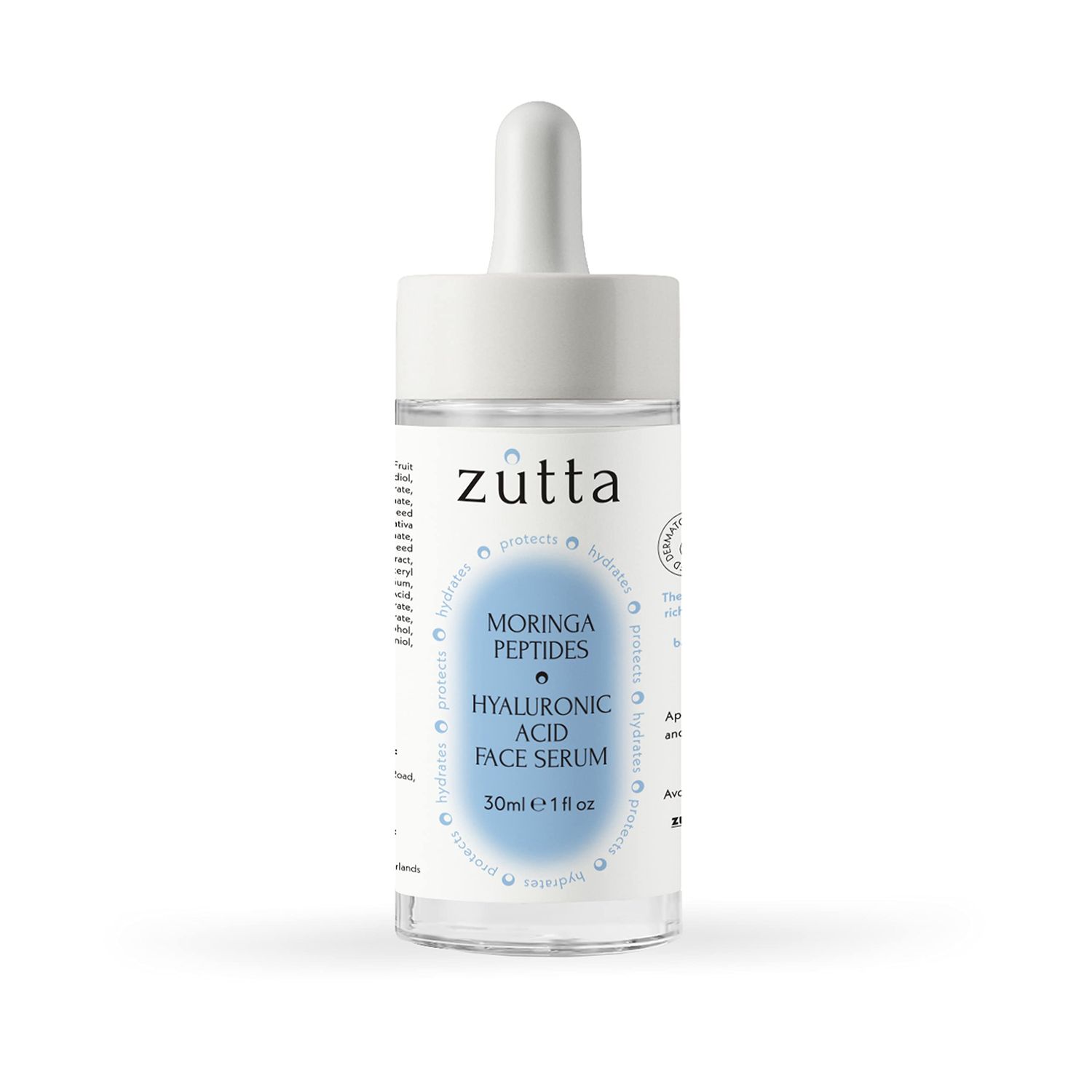 Zutta Anti-Pollution, Hydrating Serum with Peptides and Hyaluronic Acid, for All Skin Types - Unisex