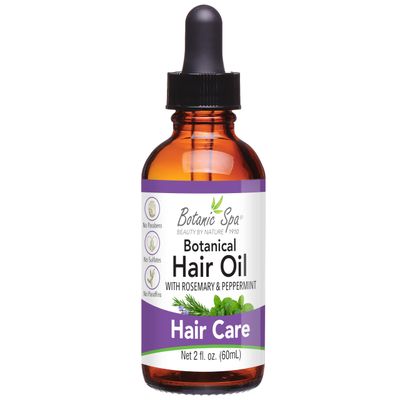 Botanic Spa Botanical Hair Oil with Rosemary and Peppermint - Nourish and Strengthen 2 fl. oz.
