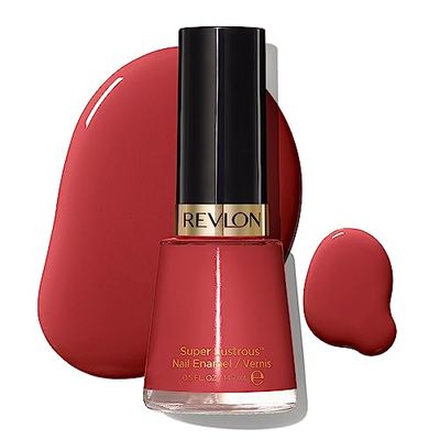 Revlon Super Lustrous Nail Polish, Chip-Resistant Longwear Formula, High Shine Finish, 161 Teak Rose, 0.5 fl oz
