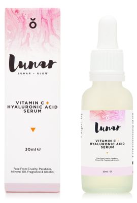 Vitamin C Hyaluronic Acid Serum by Lunar Glow. A Natural Anti Ageing Serum For Your Face Skin. 1 fl.oz - 30ml.