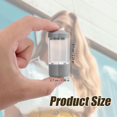 2pcs Hair Oil Minoxidil Applicator, Small Hair Growth Serum Scalp Massager Bottle Dispenser Brush Mess-Free Root Comb for Easy Quick Massage (White, Gray)