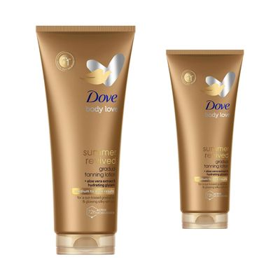 Dove Derma Spa Summer Revived Medium to Dark Skin Body Lotion 200ml (PACK OF 2)