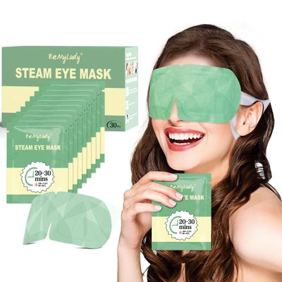 BeMyLady 30 PACK Steam Eye Mask for Dry Eyes, Eye Mask Warm Compress 45Mins, Moist Heated Eye Masks forDark Circles Puffiness Eye Bag, Travel Portable Business Office