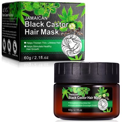 Jamaican Black Castor Hair Mask, Deep Repair Conditioning Castor Oil,Strengthens Nourishes Hair Oil, Biotin Deep Treatment, Hair Mask to Repair Dry, Damaged Frizzy Hair for All Hair Types