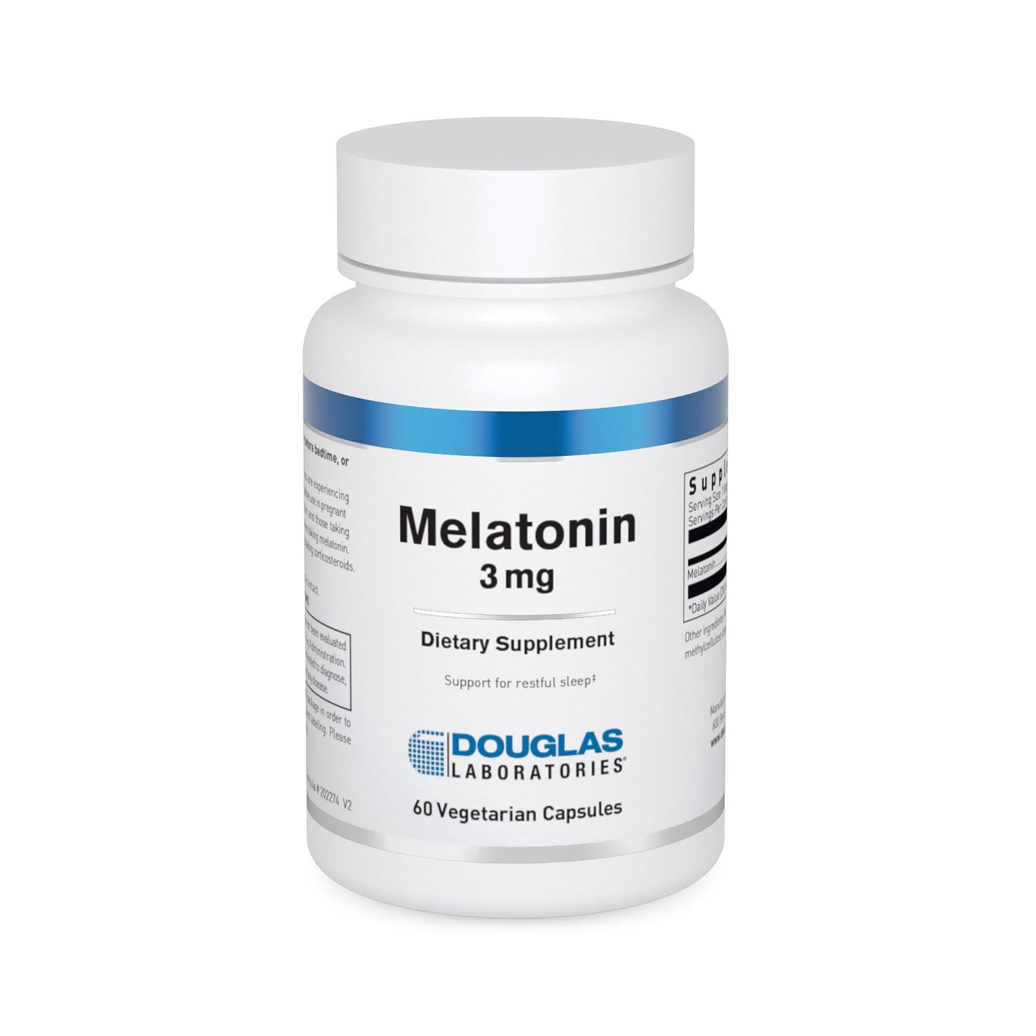 Douglas Laboratories Melatonin 3 mg Supports SleepWake Cycles 60 Capsules