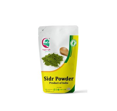 Yogi&#39;s Gift Sidr Powder Trial Pack 100 grams Natural Herbal Hair Cleanser Revitalizer Rejuvenates Hair Follicles
