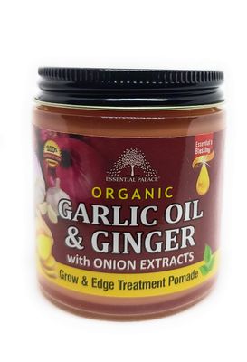 ESSENTIAL PALACE Organic Garlic oil Ginger with Onion extracts grow edge treament pomade 4 onces pack of 1, Pink