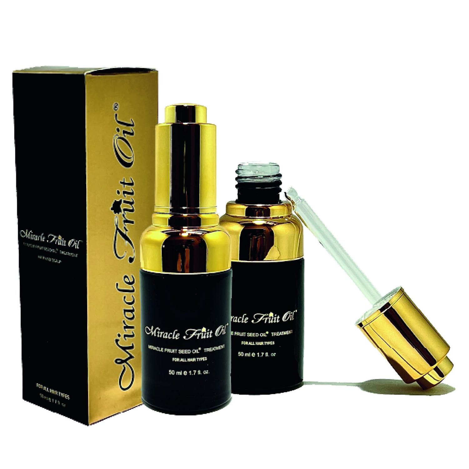Hair and Scalp Treatment-Miracle Fruit Seed Oil (1.7ounces)- Clinically Proven to Repair Damaged Hair Scalp, Ultralight- for Oily Dry Hair