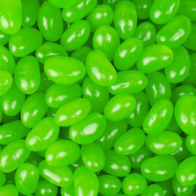 400 Pcs Green Candy Jelly Beans - Green Apple (1lb, approximately 400 Pcs)