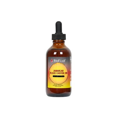 Well&#39;s Jamaican Black Castor Oil (Original) - 4 fl. oz. 100 Natural Moisturizes, Nourishes Restores For Hair Skin