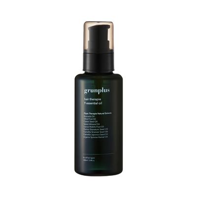 Grunplus Hair Treatment Organic Oil - 3.4 fl oz Pure 100 Cold Pressed Premium Grade Oil Treatment for all types of Hair - Repairs Hydrates Shines damaged hair
