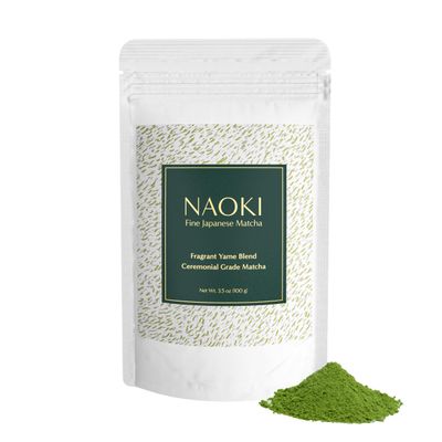 Naoki Matcha Fragrant Yame Blend - Authentic Japanese First Harvest Ceremonial Grade Matcha Green Tea Powder from Yame, Fukuoka (100g 3.5oz)
