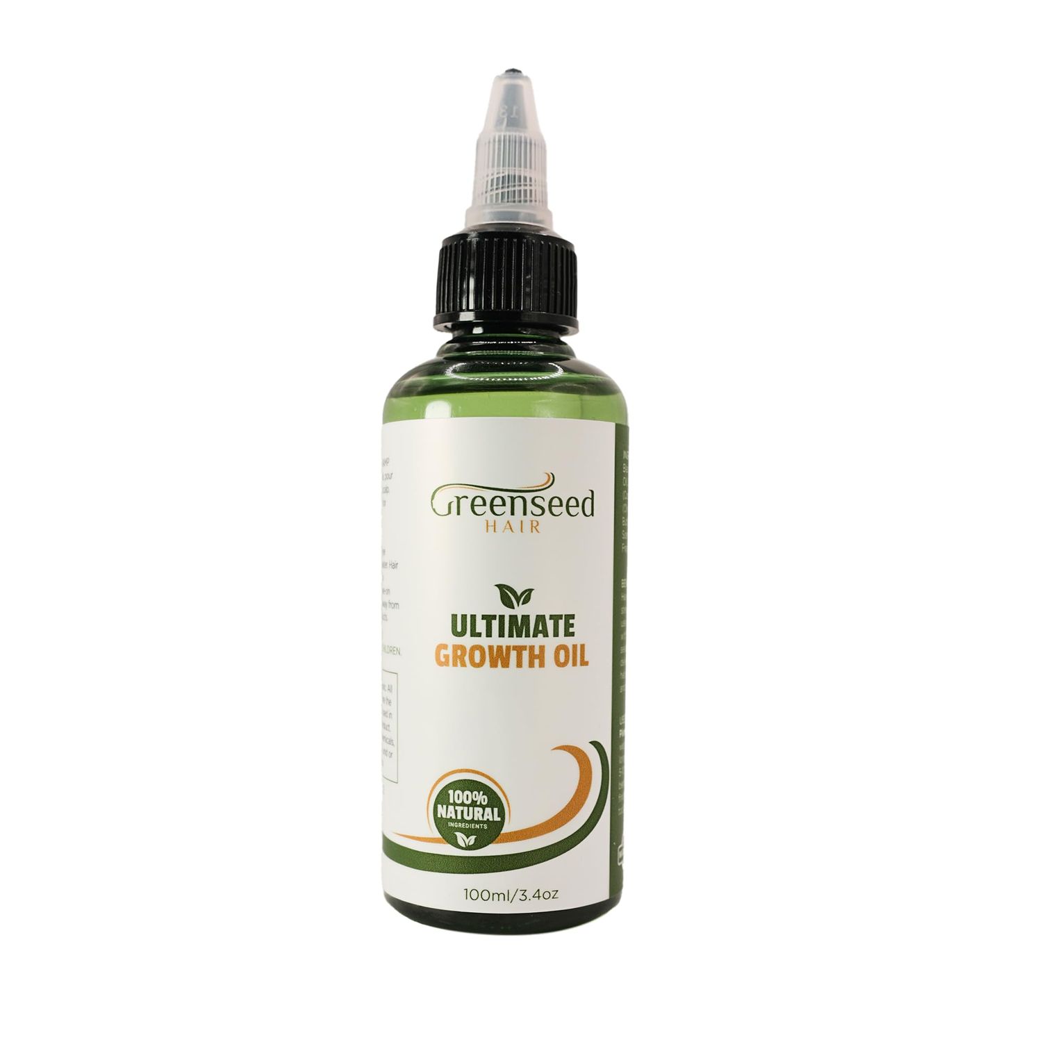 GreenSeed Hair -Hair Growth Oil -Formulated to Support Longer, Stronger and Moisturized Hair- Paraben Free - Alcohol Free - Made In the USA - Healthier Hair and Scalp- Travel Size 3.4oz