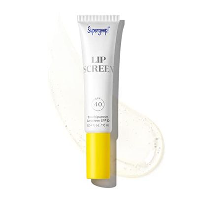 Supergoop! Lipscreen Shine SPF 40, 0.34 fl oz - Water-Resistant Clear Lip Gloss - Broad Spectrum SPF Lip Balm with Grape Seed Extract, Sunflower Seed Oil Kelp Extract - Non-Sticky Formula