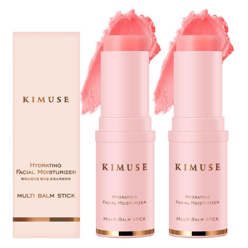 KIMUSE Hydrating Multi Balm Stick, All-in-One Hydrating Lip Balm Eye Cream Neck Cream Make Up Base, Reduce Wrinkle Moisturizing Moisturizer For Face Skin Care