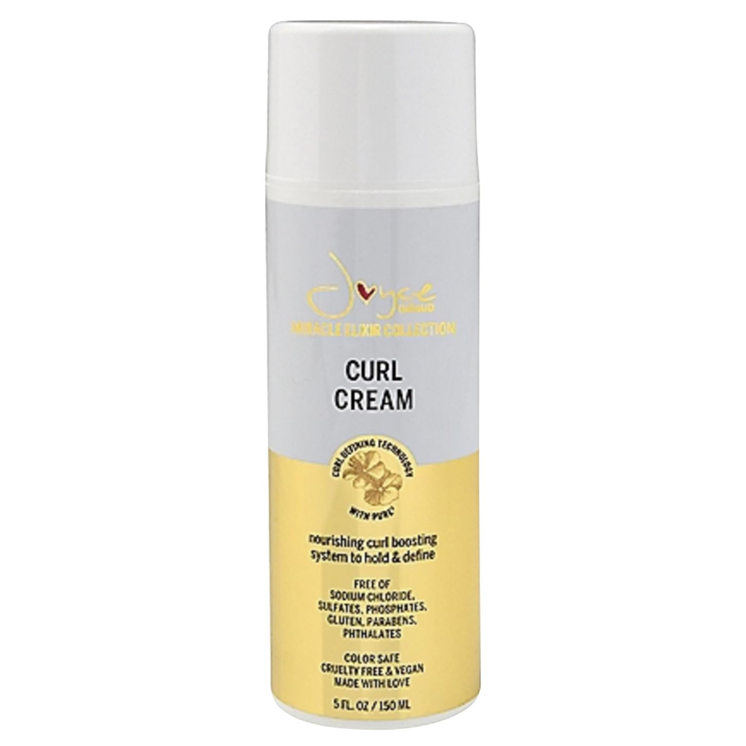 Joyce Giraud Curl Cream, Frizz-Free Flexible Hold Definition, Nourishing Curl Boosting System, 5 oz
