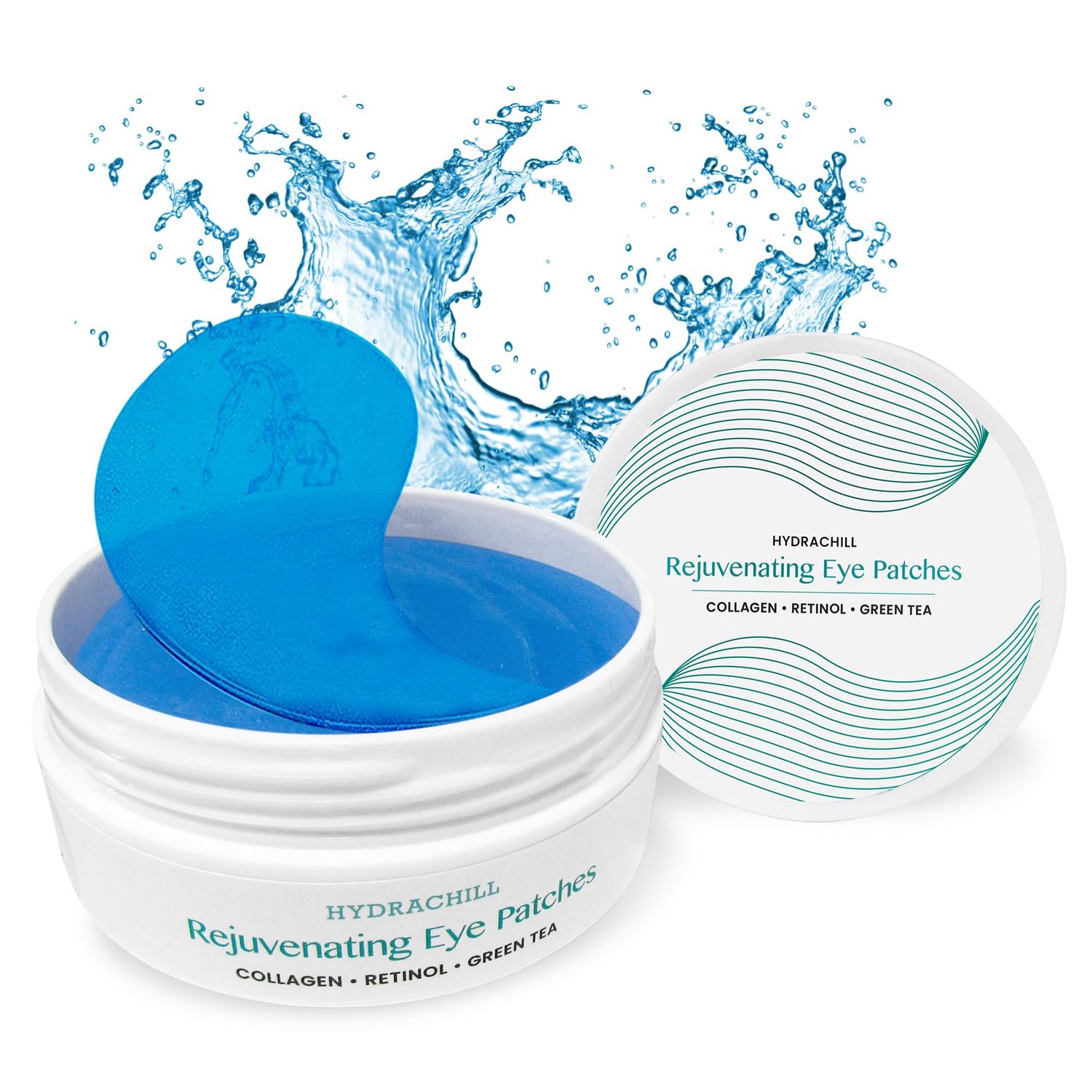 Eye Patches for Reducing Puffy Eyes and Dark Circles (60 patches), Wrinkles (Anti - Wrinkle) Eye mask patches for Skincare with Retinol, Collagen, Hyaluronic Acid, Green Tea Anti Wrinkle Patches